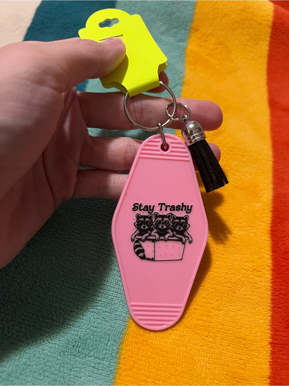 Stay Trashy Keychain 🗑️